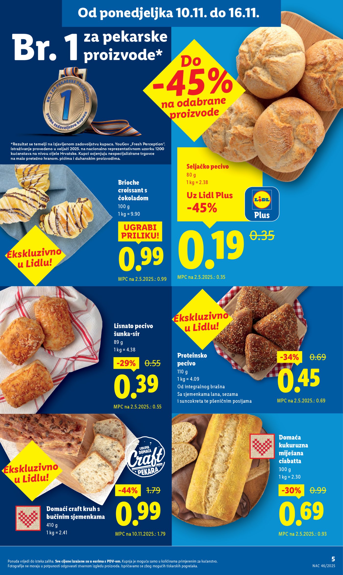 Lidl Super ponuda od ponedjeljka 10.11.-16.11.2025.