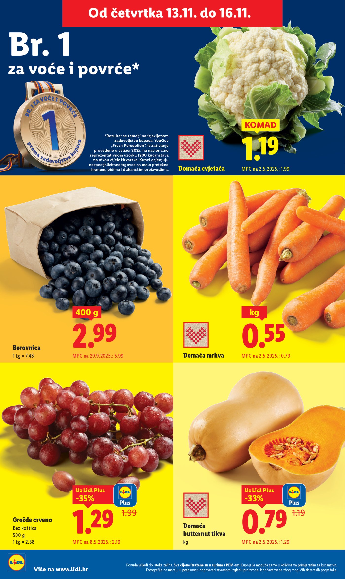 Lidl Super ponuda od ponedjeljka 10.11.-16.11.2025.