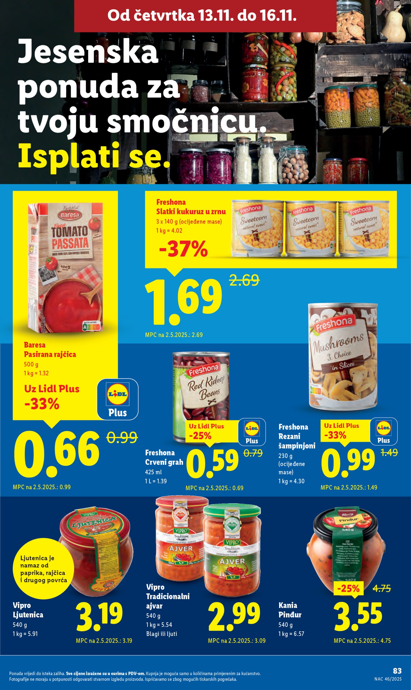 Lidl Super ponuda od ponedjeljka 10.11.-16.11.2025.