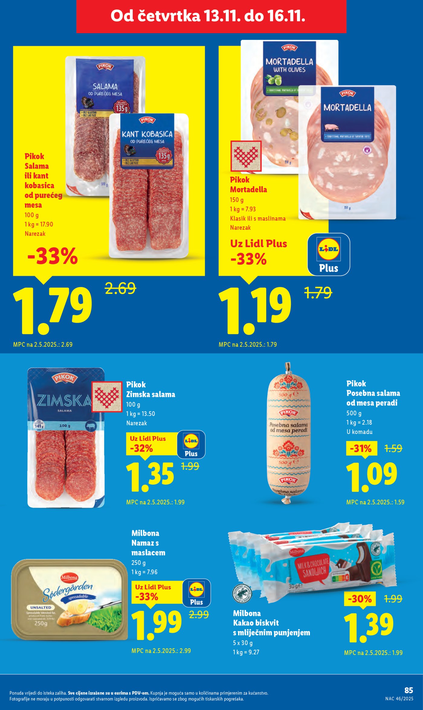 Lidl Super ponuda od ponedjeljka 10.11.-16.11.2025.