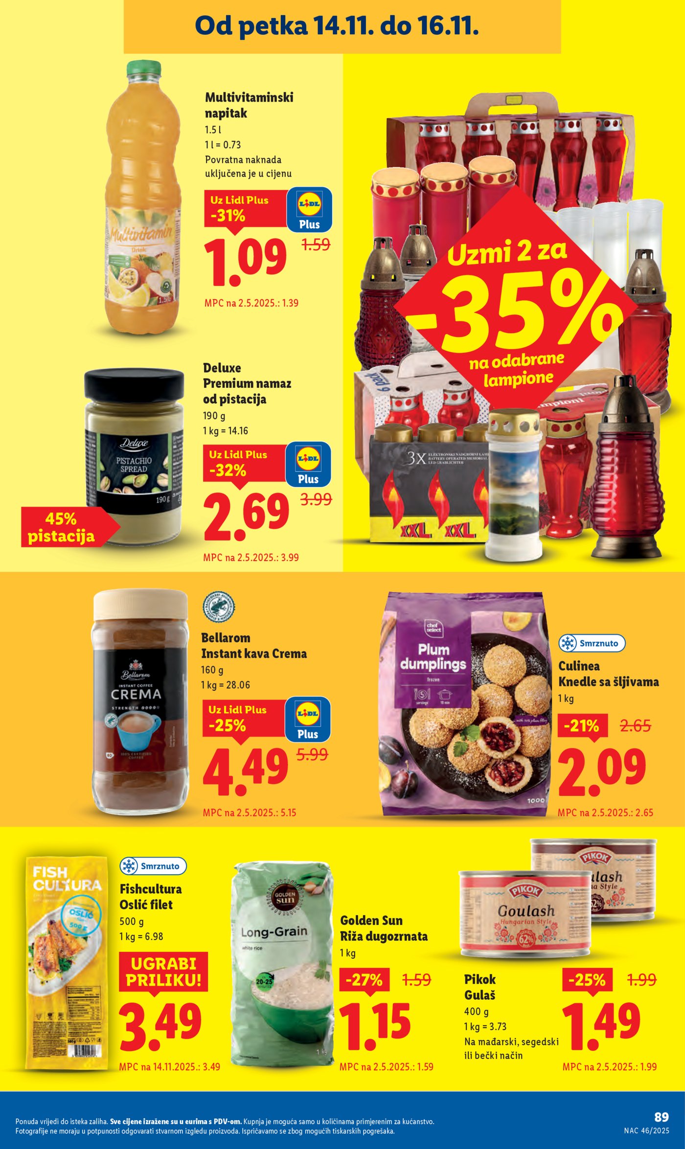 Lidl Super ponuda od ponedjeljka 10.11.-16.11.2025.