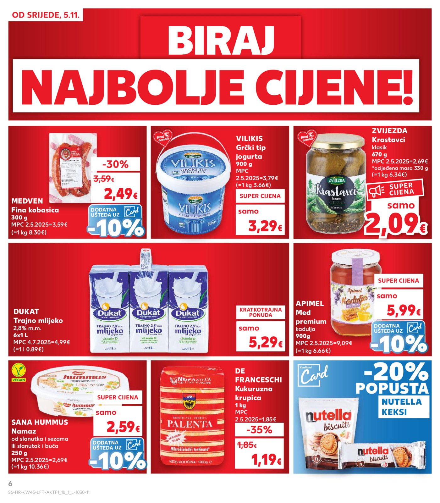 Kaufland katalog Akcija 05.11.-11.11.2025. Ka, Ri, Si