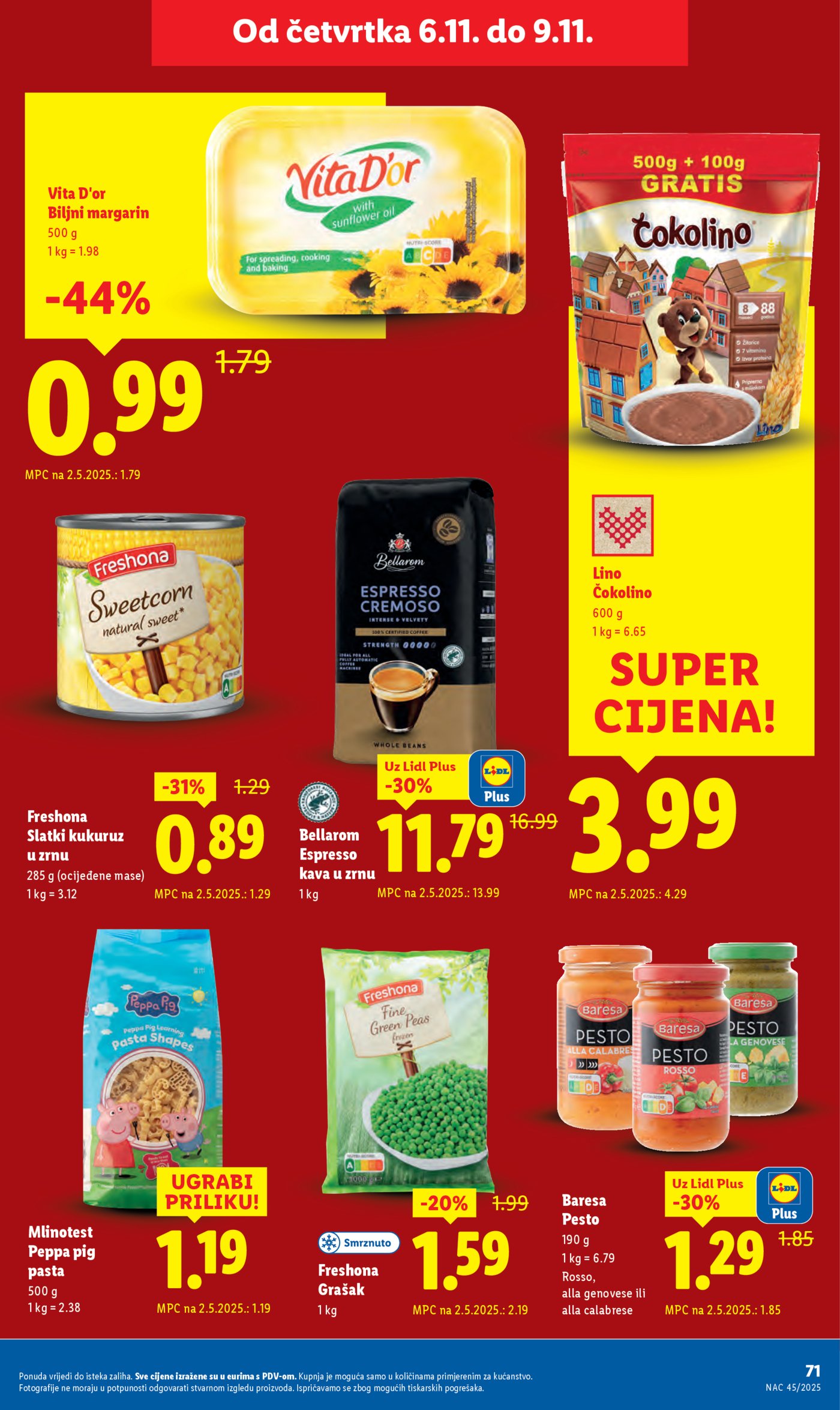 Lidl katalog Super ponuda od četvrtka 06.11.-09.11.2025.