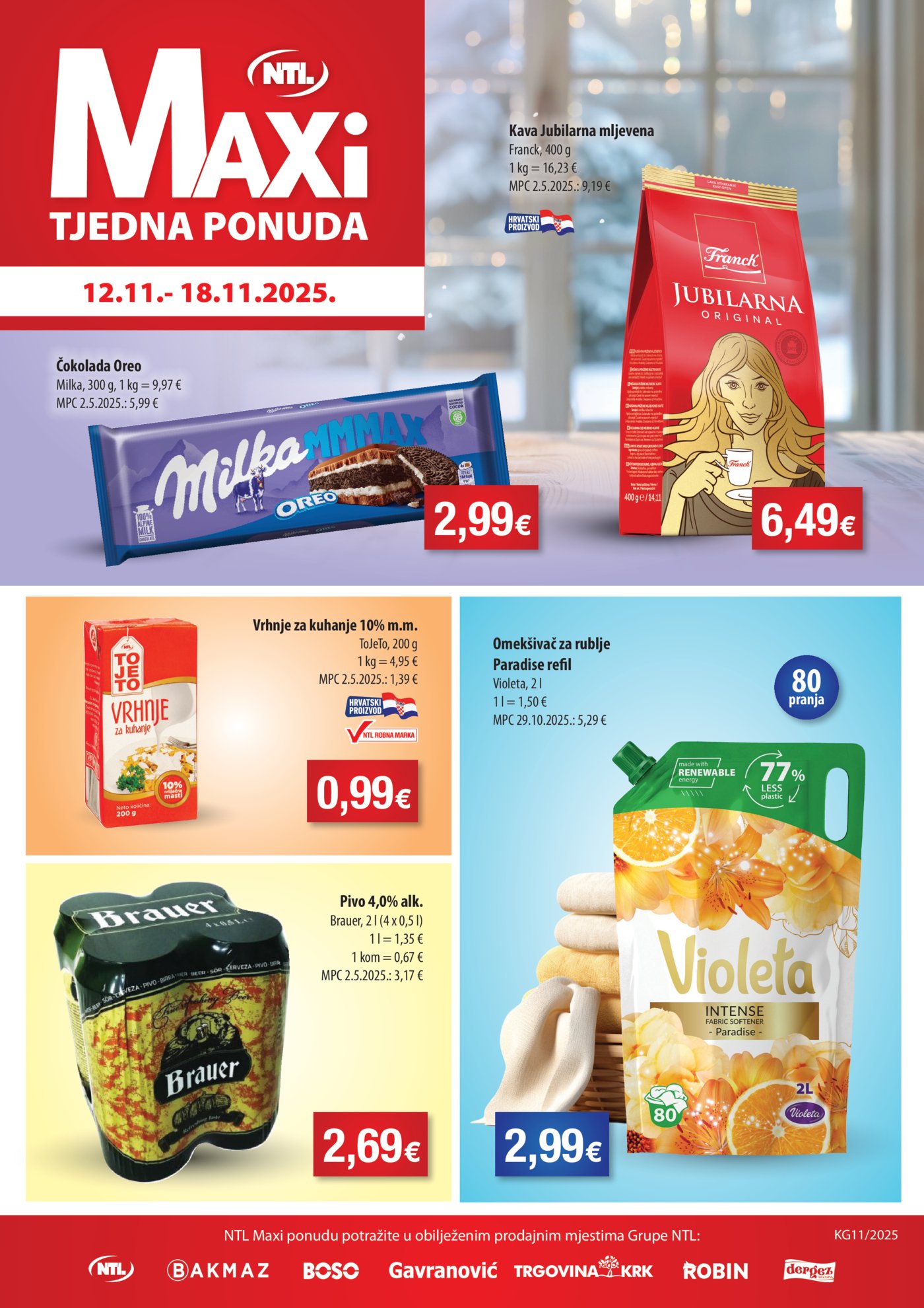 Bakmaz katalog Maxi tjedna ponuda 12.11. - 18.11.2025.