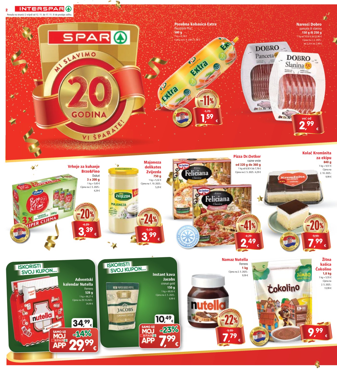 INTERSPAR katalog Akcija 12.11. - 17.11.2025.