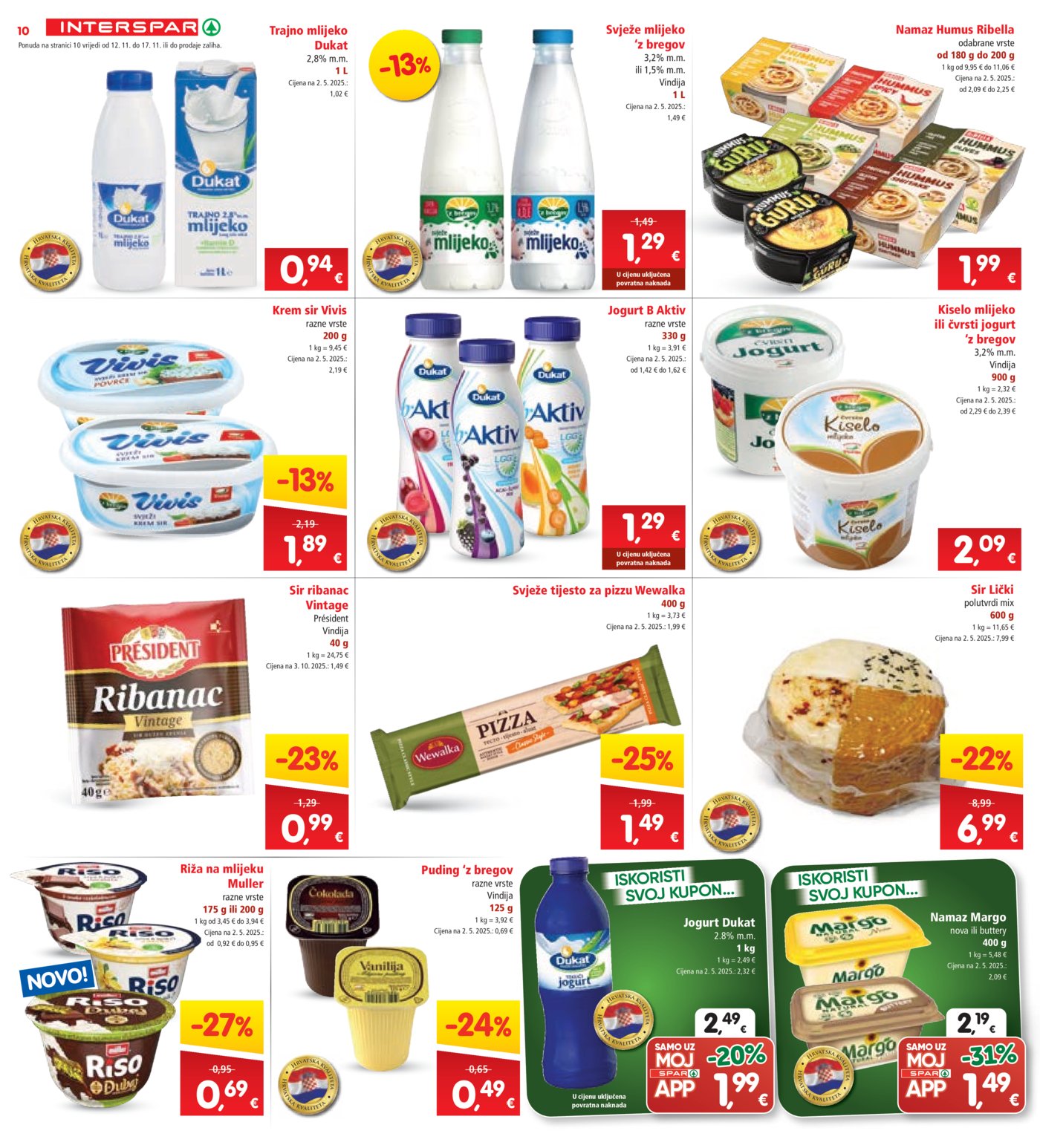 INTERSPAR katalog Akcija 12.11. - 17.11.2025.