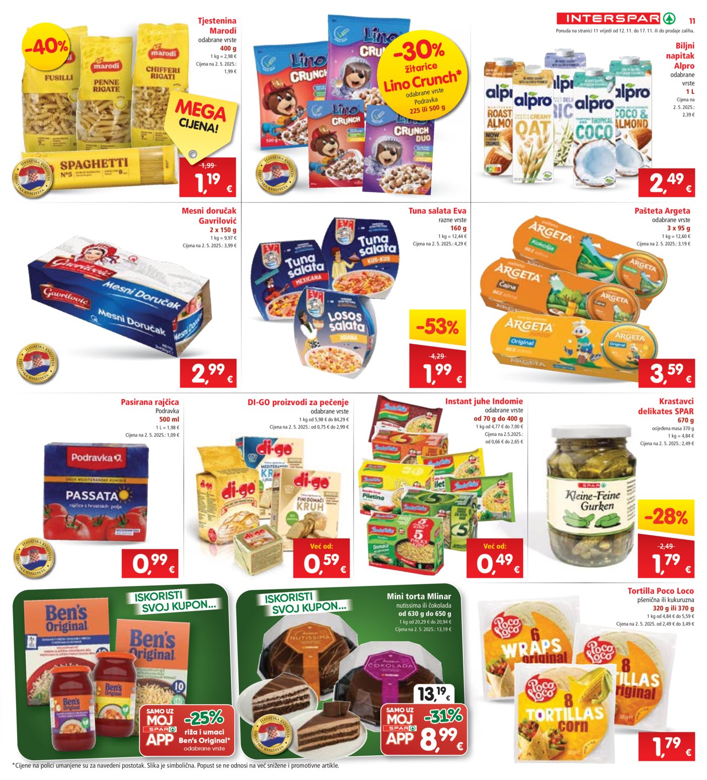 INTERSPAR katalog Akcija 12.11. - 17.11.2025.