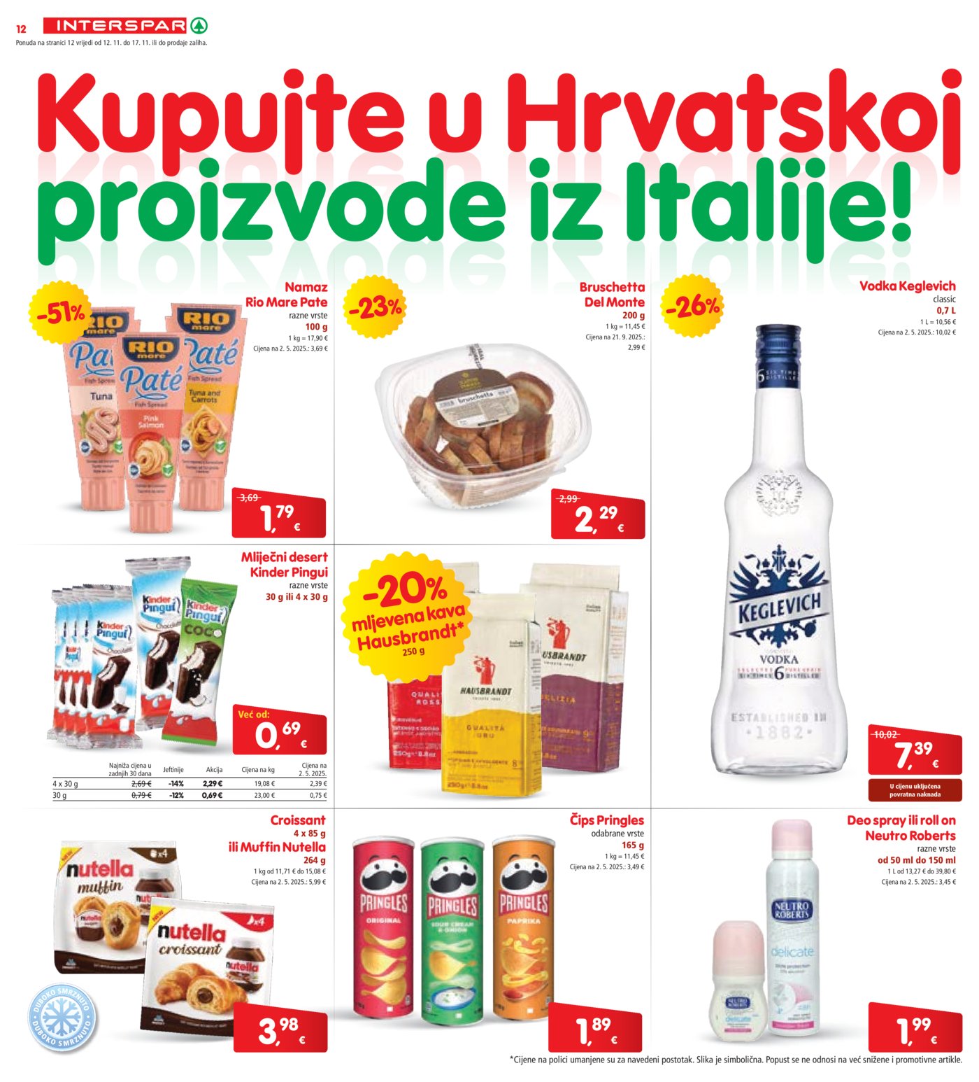 INTERSPAR katalog Akcija 12.11. - 17.11.2025.
