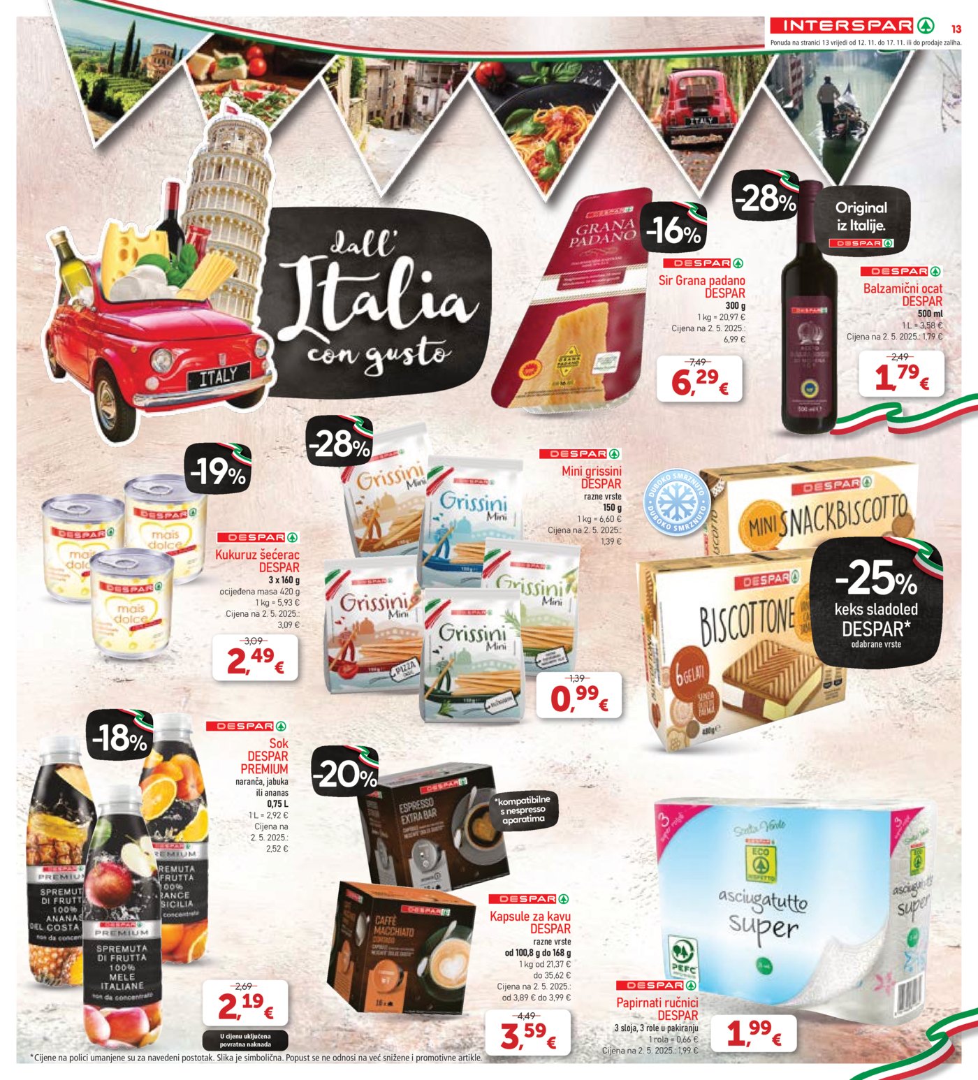 INTERSPAR katalog Akcija 12.11. - 17.11.2025.
