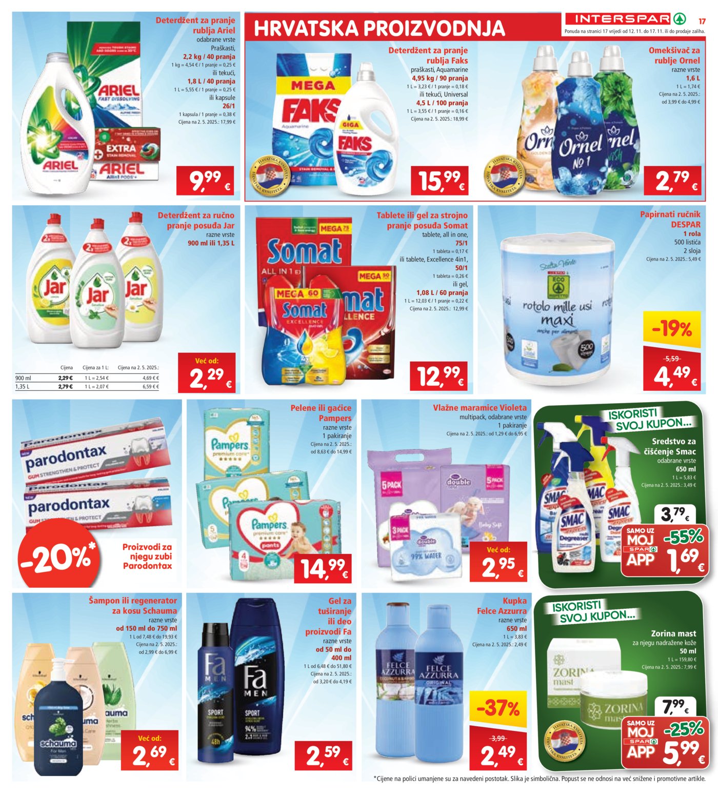 INTERSPAR katalog Akcija 12.11. - 17.11.2025.