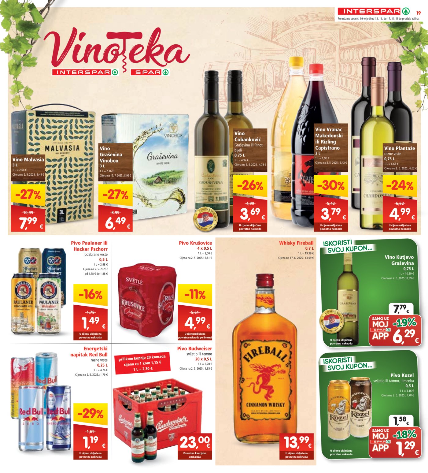 INTERSPAR katalog Akcija 12.11. - 17.11.2025.