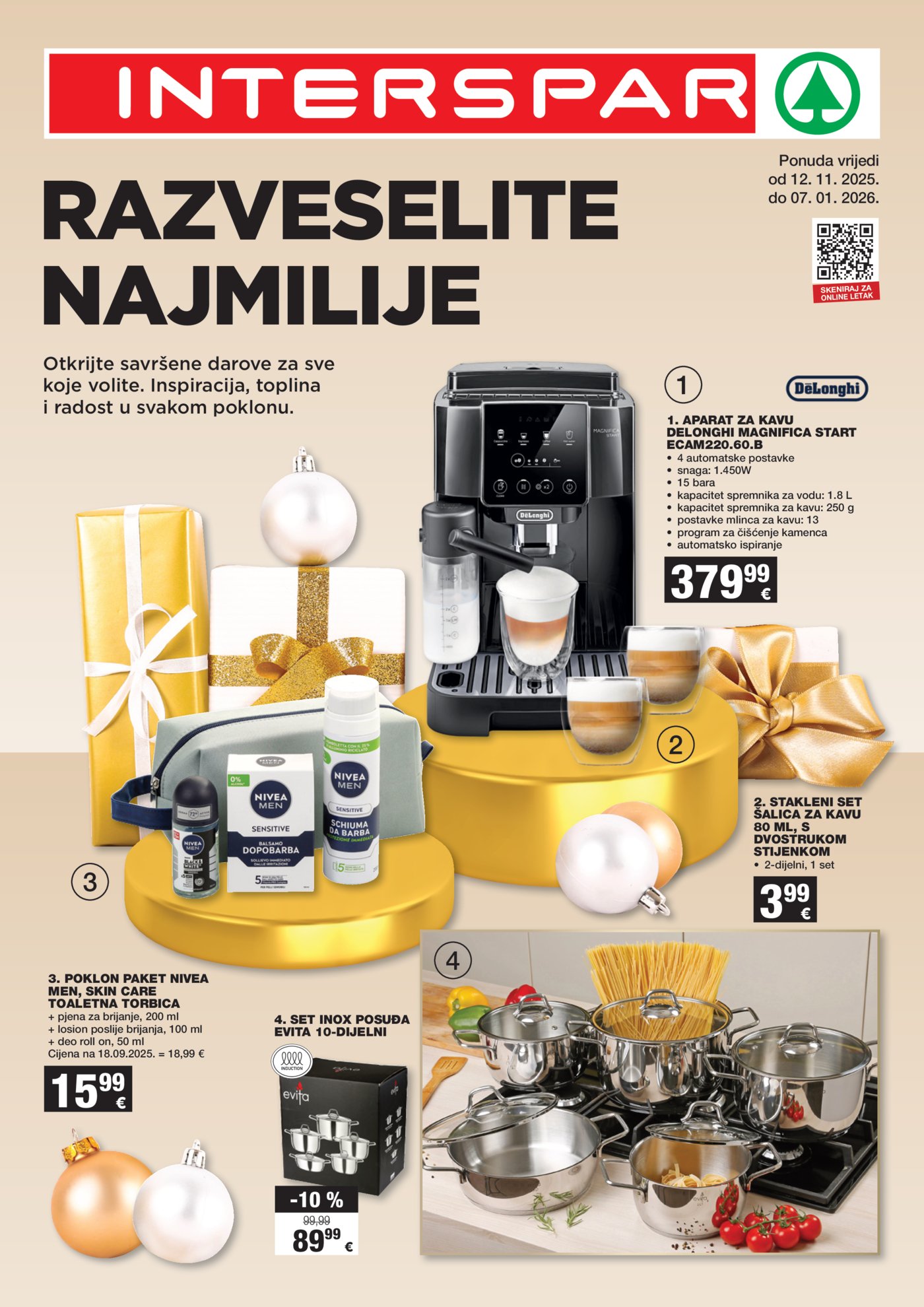 INTERSPAR katalog Razveselite najmilije 12.11. - 07.01.2026.