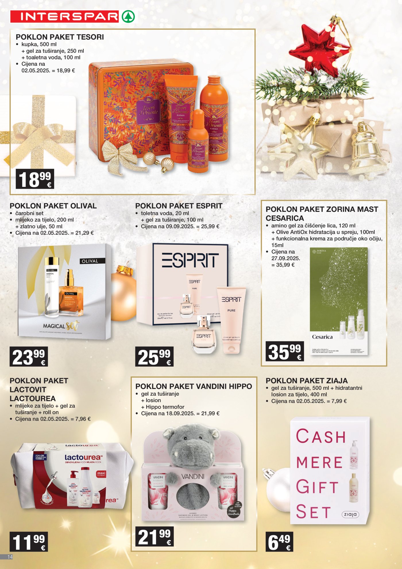 INTERSPAR katalog Razveselite najmilije 12.11. - 07.01.2026.