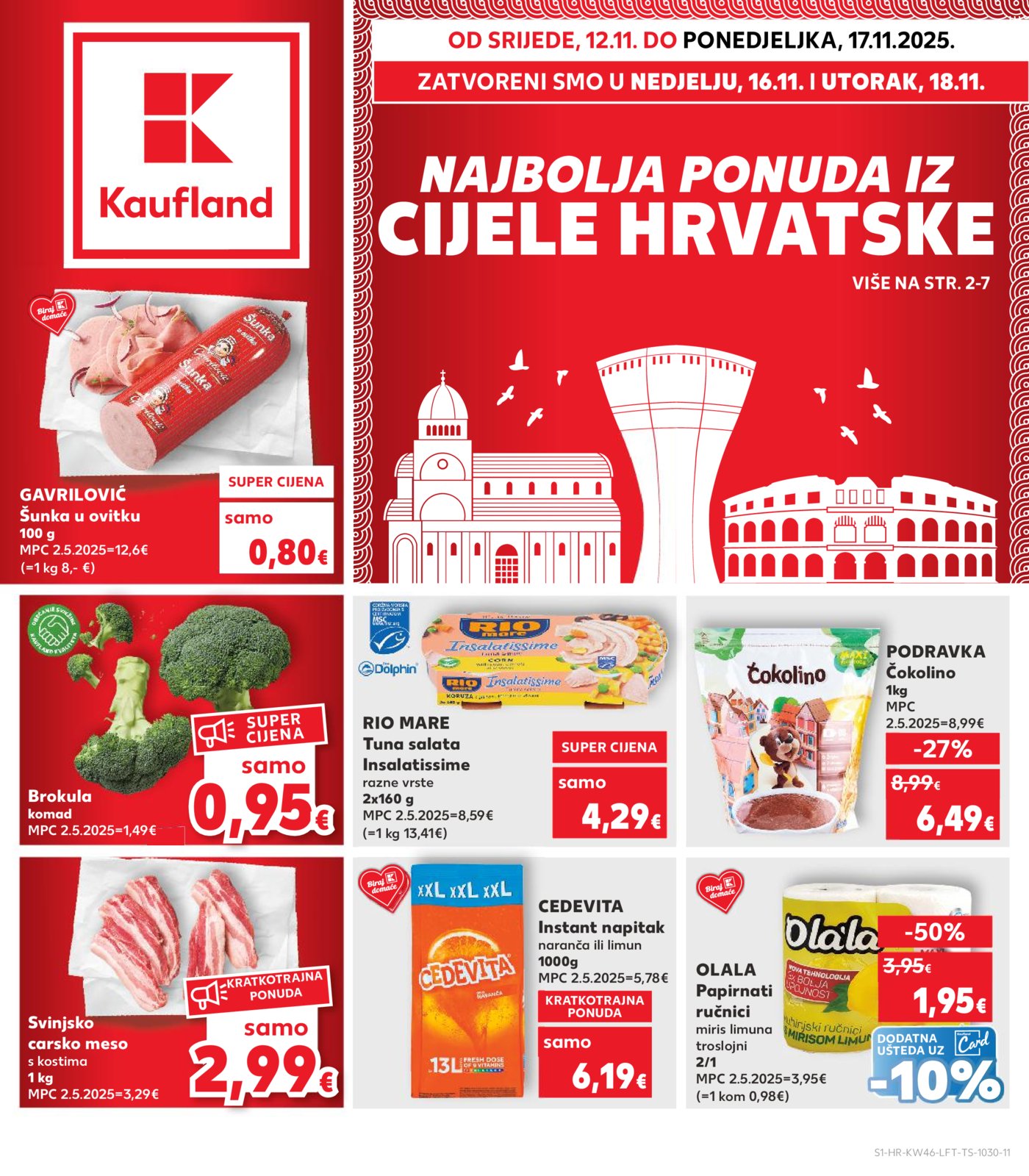 Kaufland katalog Akcija 12.11. - 17.11.2025. Odabrane poslovnice