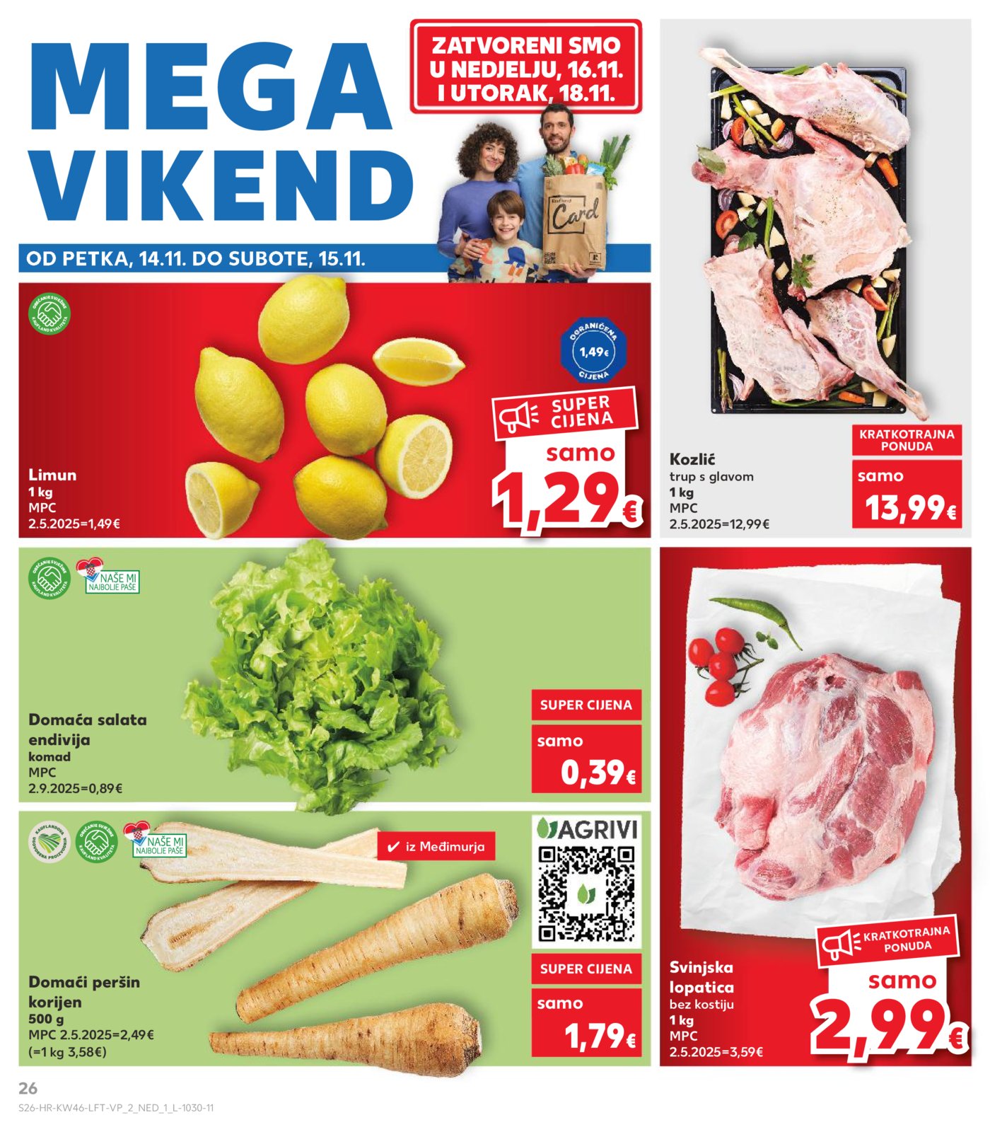 Kaufland katalog Akcija 12.11. - 17.11.2025. Odabrane poslovnice