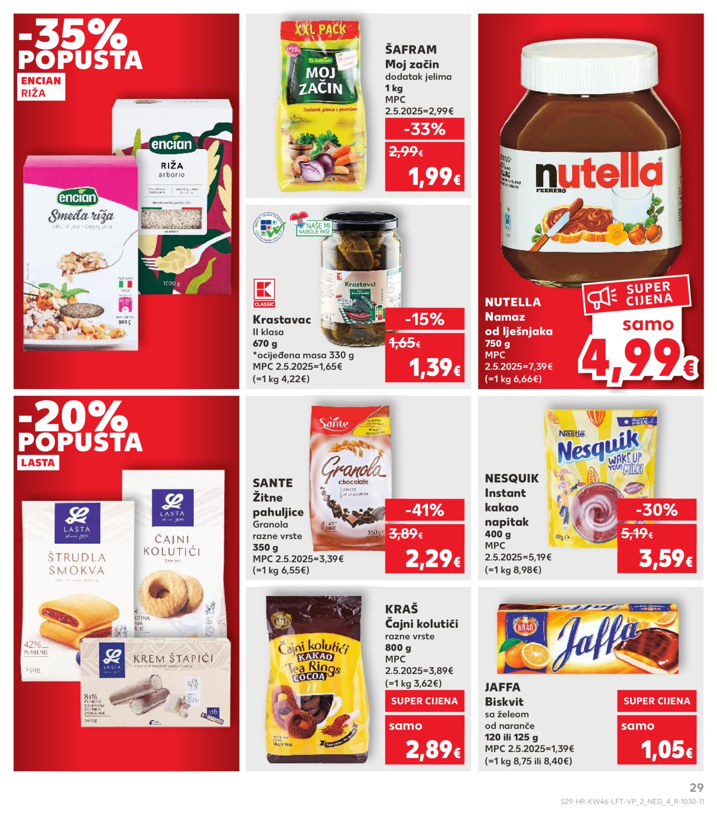 Kaufland katalog Akcija 12.11. - 17.11.2025. Odabrane poslovnice