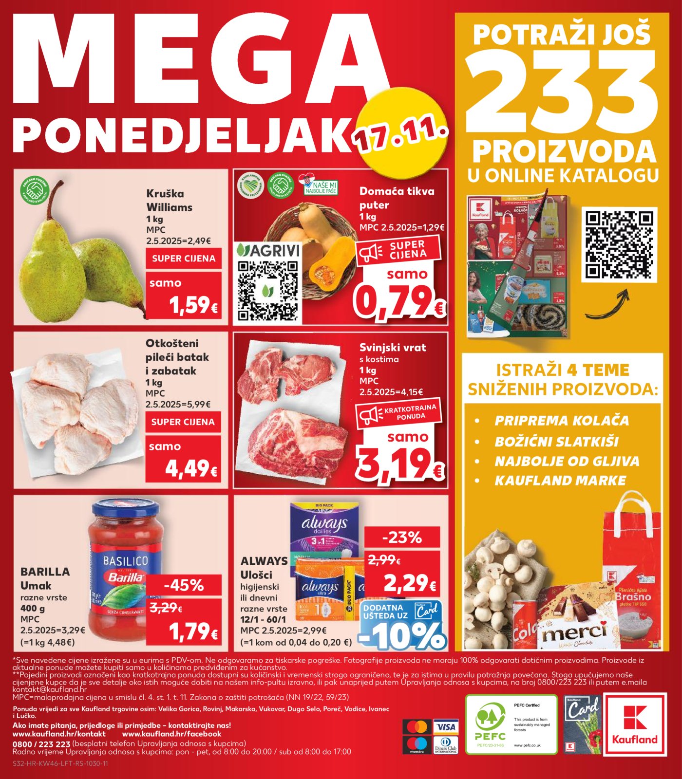 Kaufland katalog Akcija 12.11. - 17.11.2025. Odabrane poslovnice