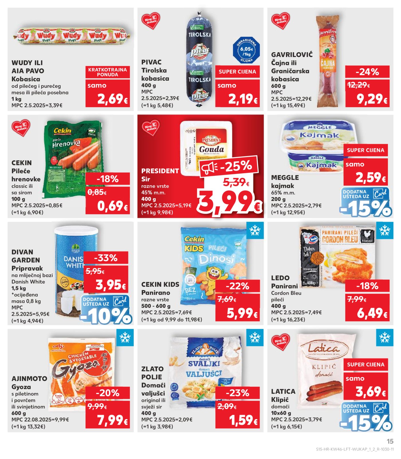 Kaufland katalog Akcija 12.11. - 17.11.2025. VG, Po, Ro, Vo, Vu, DS, Ma, Iv