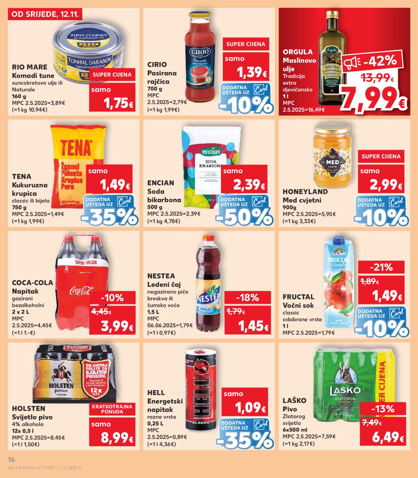 Kaufland katalog Akcija 12.11. - 17.11.2025. VG, Po, Ro, Vo, Vu, DS, Ma, Iv