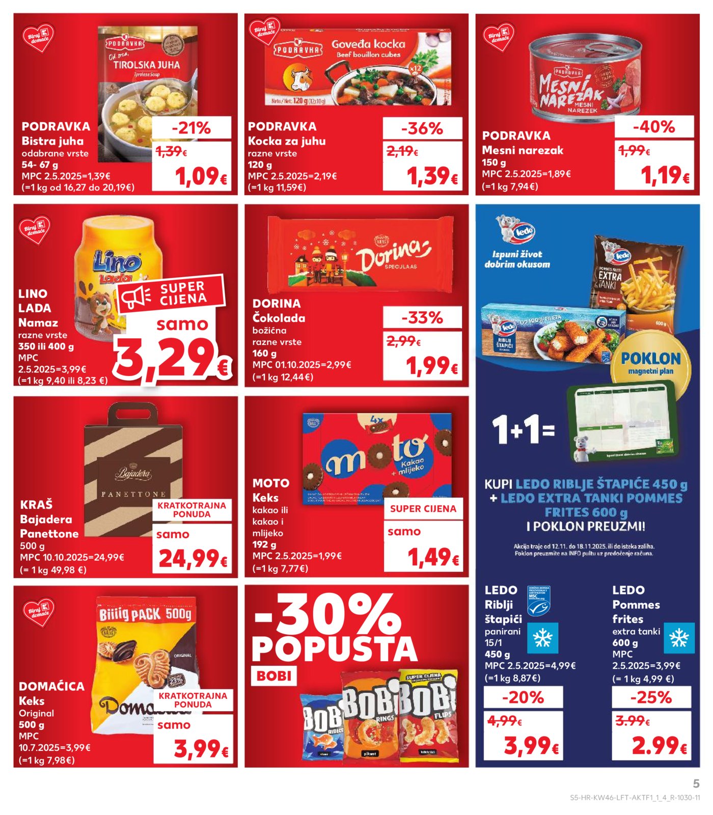 Kaufland katalog Akcija 12.11. - 17.11.2025. VG, Po, Ro, Vo, Vu, DS, Ma, Iv