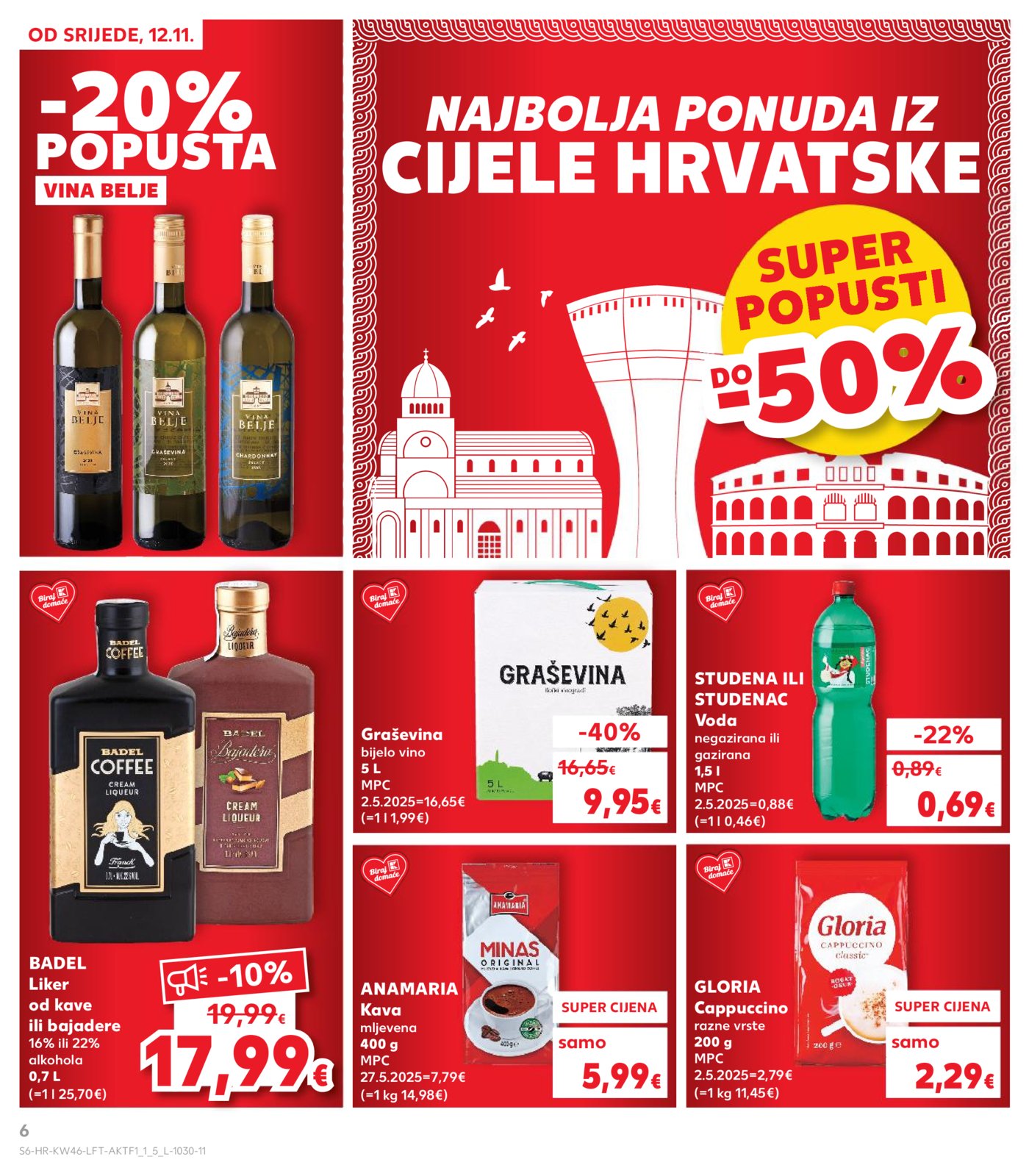Kaufland katalog Akcija 12.11. - 17.11.2025. VG, Po, Ro, Vo, Vu, DS, Ma, Iv