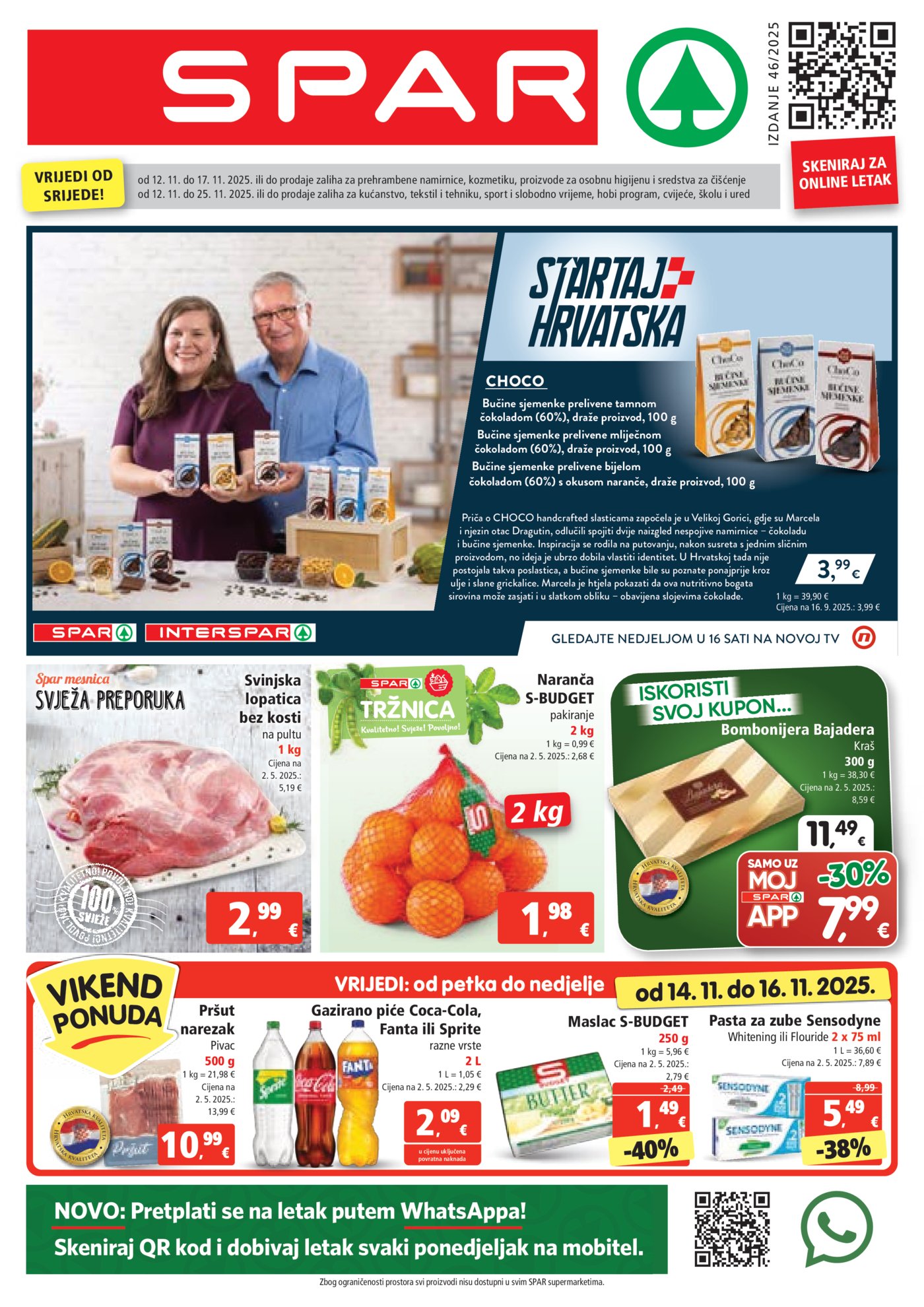 SPAR katalog Akcija 12.11. - 17.11.2025.