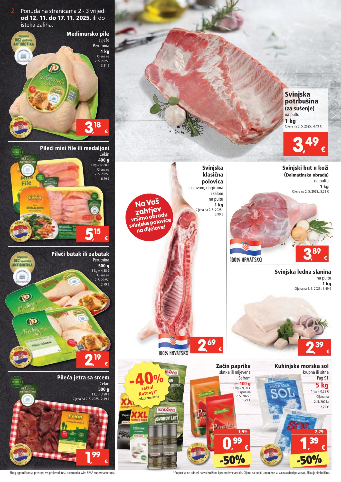SPAR katalog Akcija 12.11. - 17.11.2025.