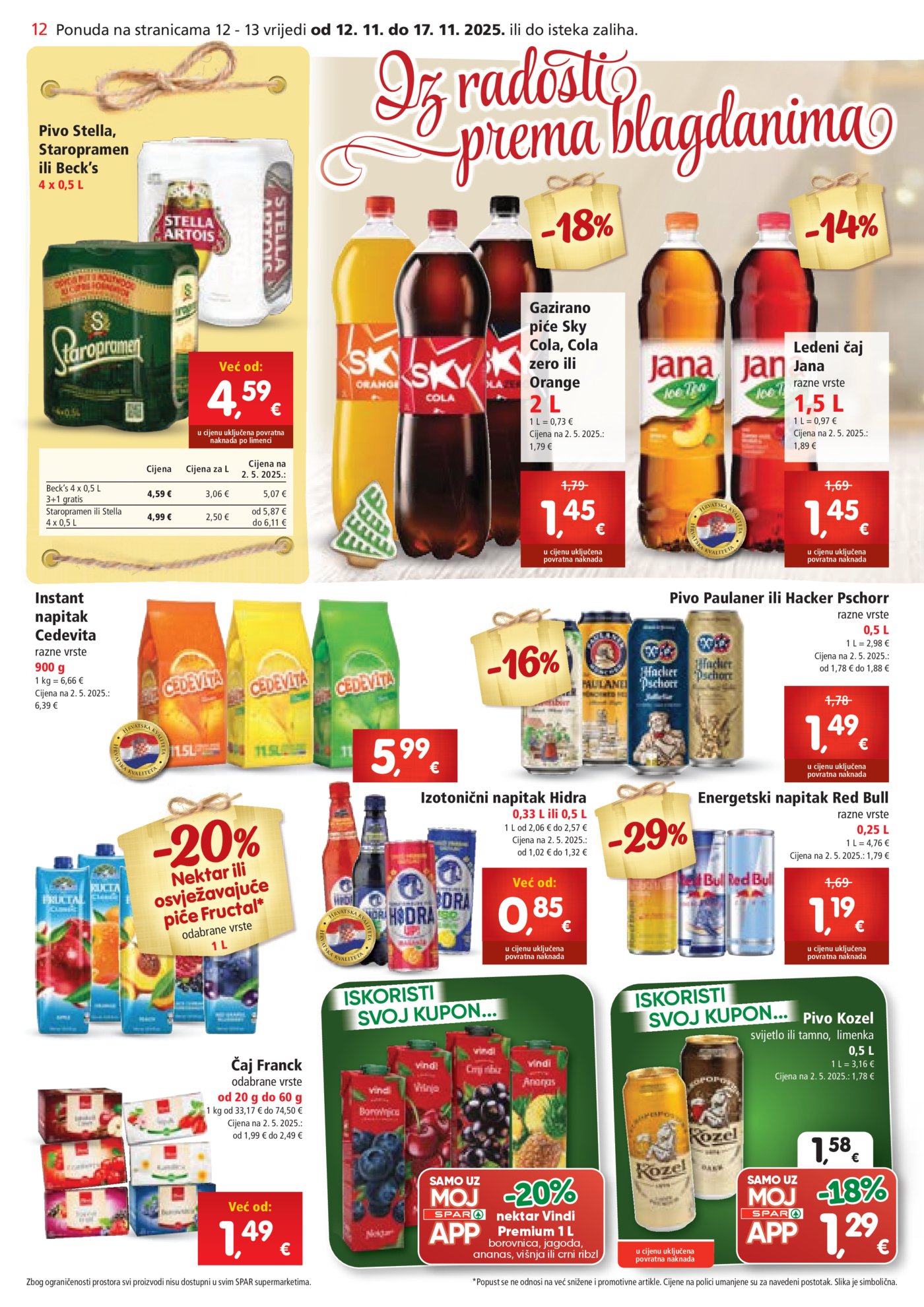 SPAR katalog Akcija 12.11. - 17.11.2025.