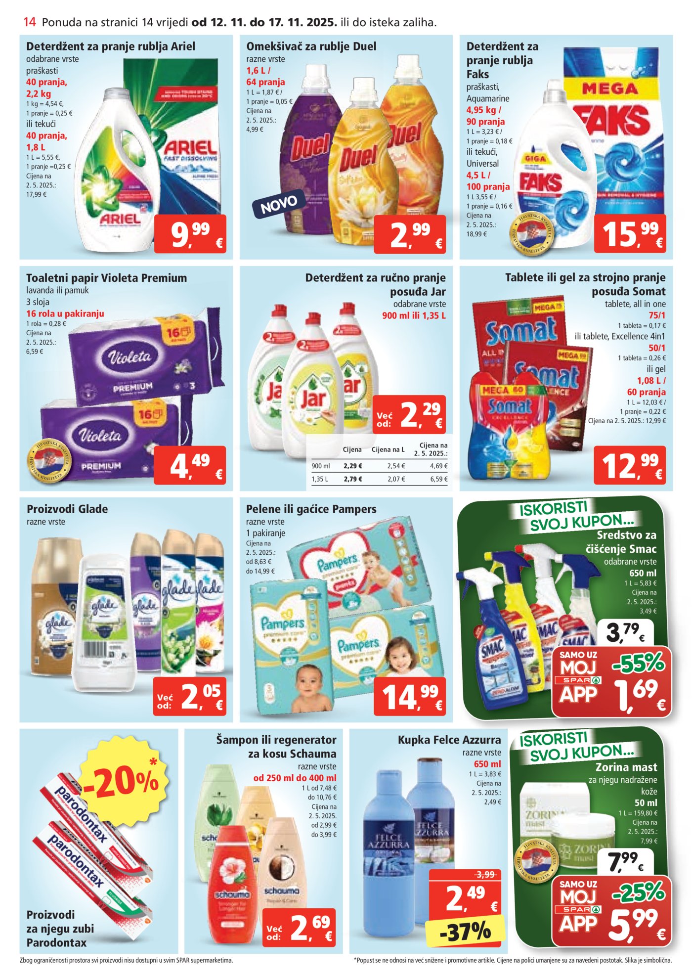 SPAR katalog Akcija 12.11. - 17.11.2025.
