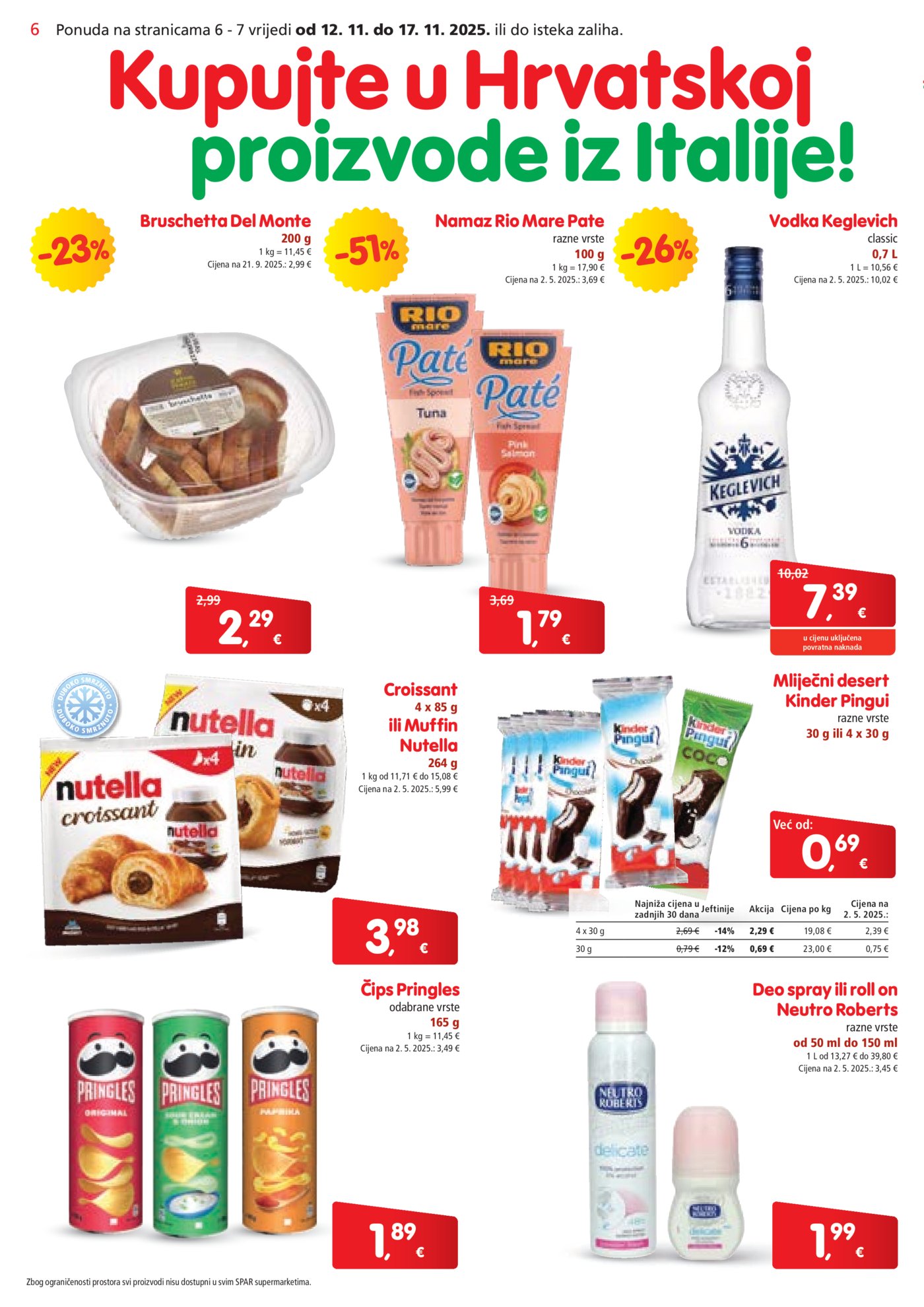 SPAR katalog Akcija 12.11. - 17.11.2025.