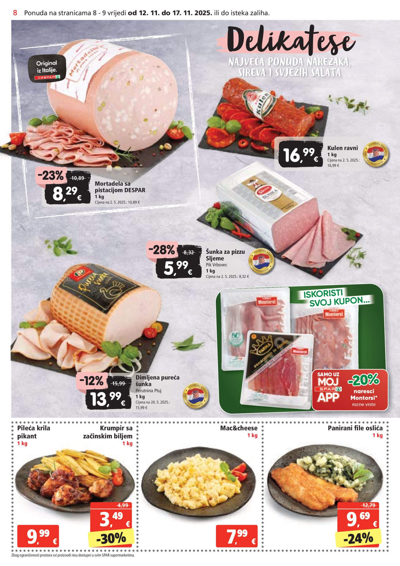 SPAR katalog Akcija 12.11. - 17.11.2025.