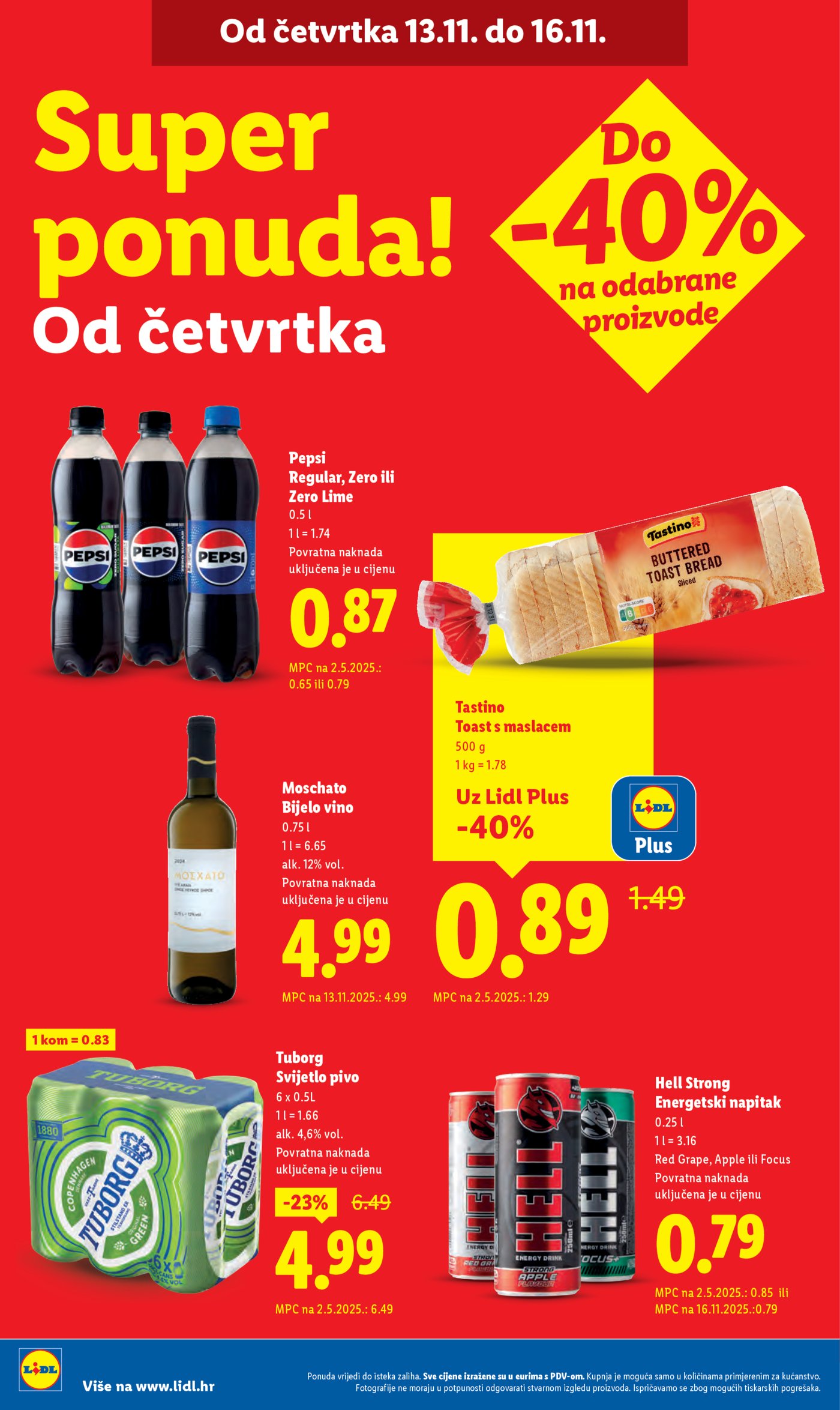 Lidl katalog Super ponuda od četvrtka 13.11. - 16.11.2025.