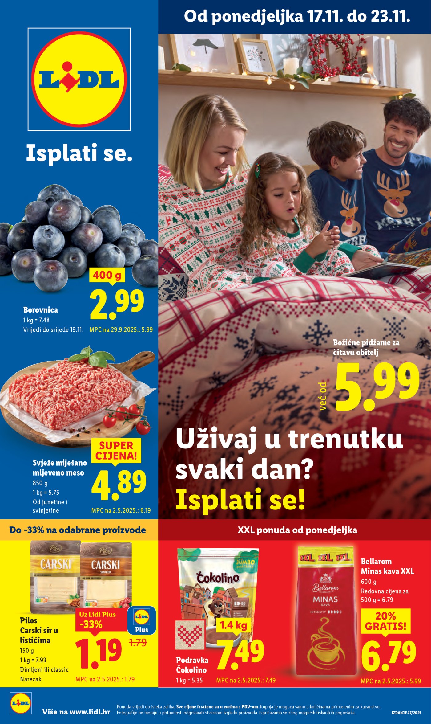 Lidl katalog Super ponuda od ponedjeljka 17.11. - 23.11.2025.