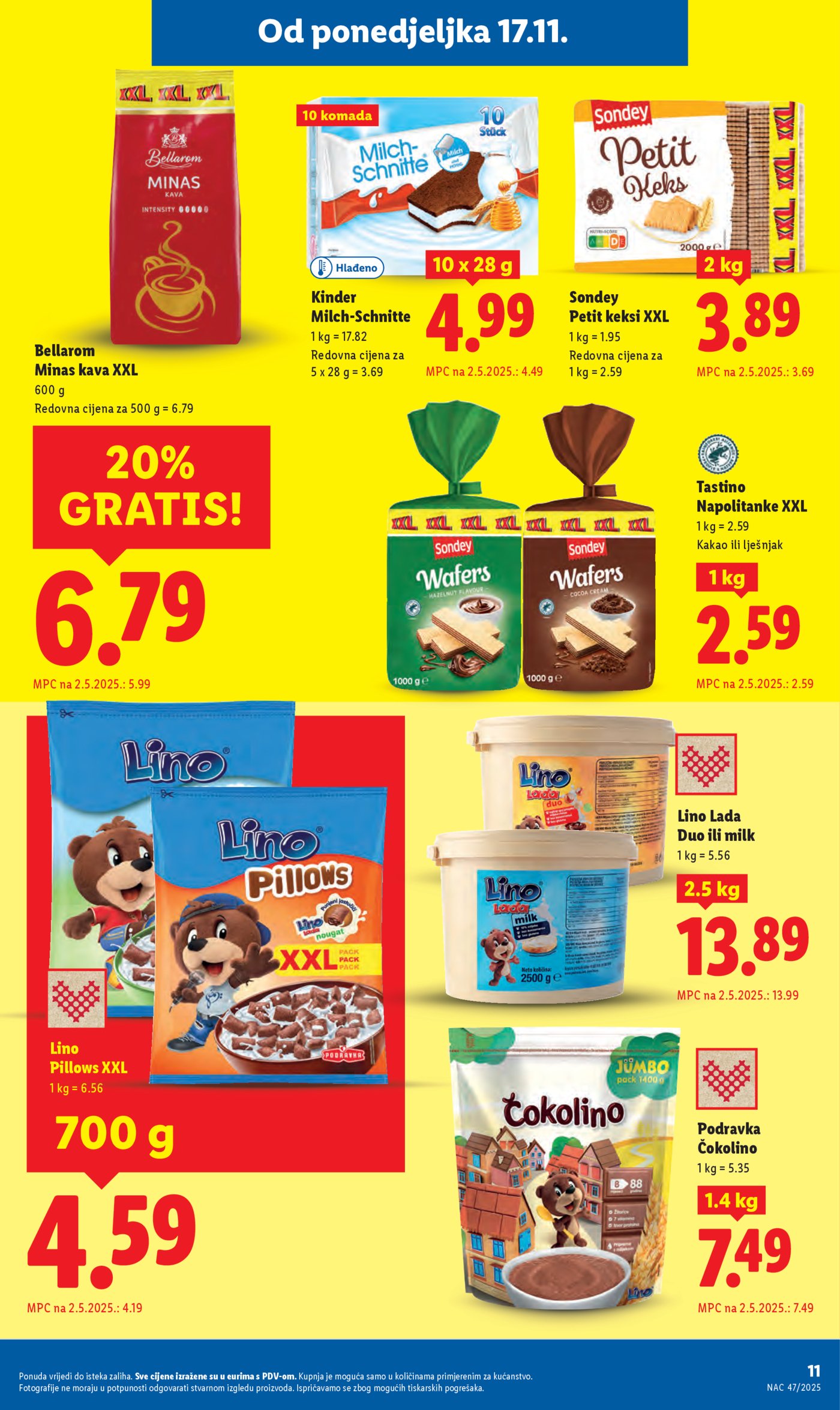 Lidl katalog Super ponuda od ponedjeljka 17.11. - 23.11.2025.
