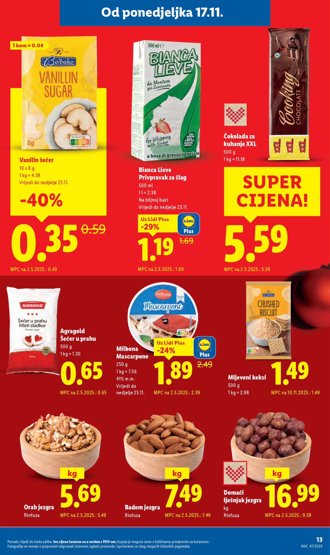 Lidl katalog Super ponuda od ponedjeljka 17.11. - 23.11.2025.