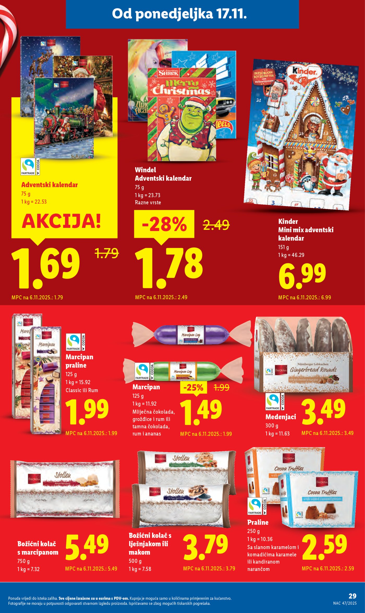 Lidl katalog Super ponuda od ponedjeljka 17.11. - 23.11.2025.