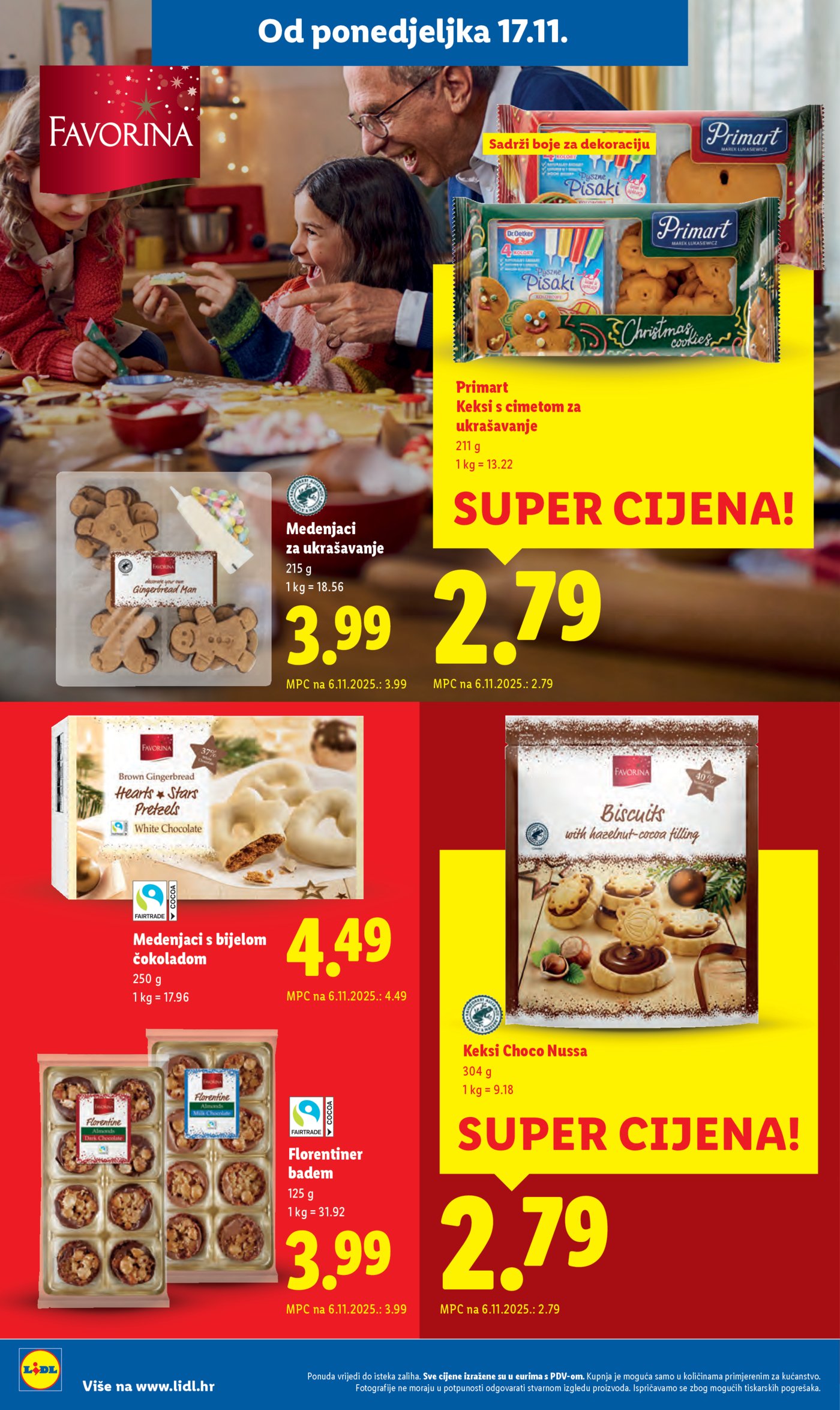 Lidl katalog Super ponuda od ponedjeljka 17.11. - 23.11.2025.