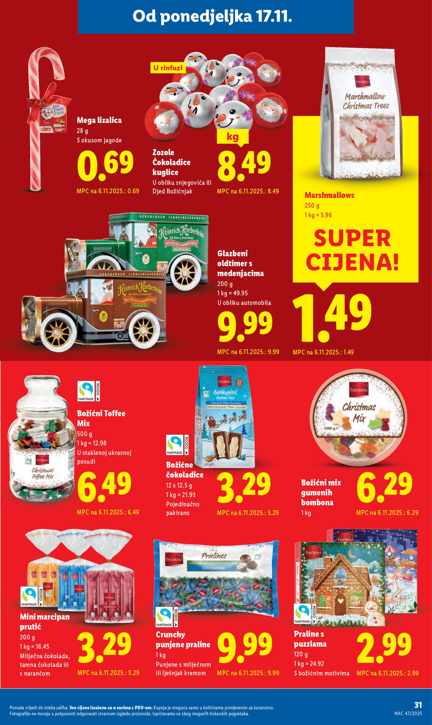 Lidl katalog Super ponuda od ponedjeljka 17.11. - 23.11.2025.