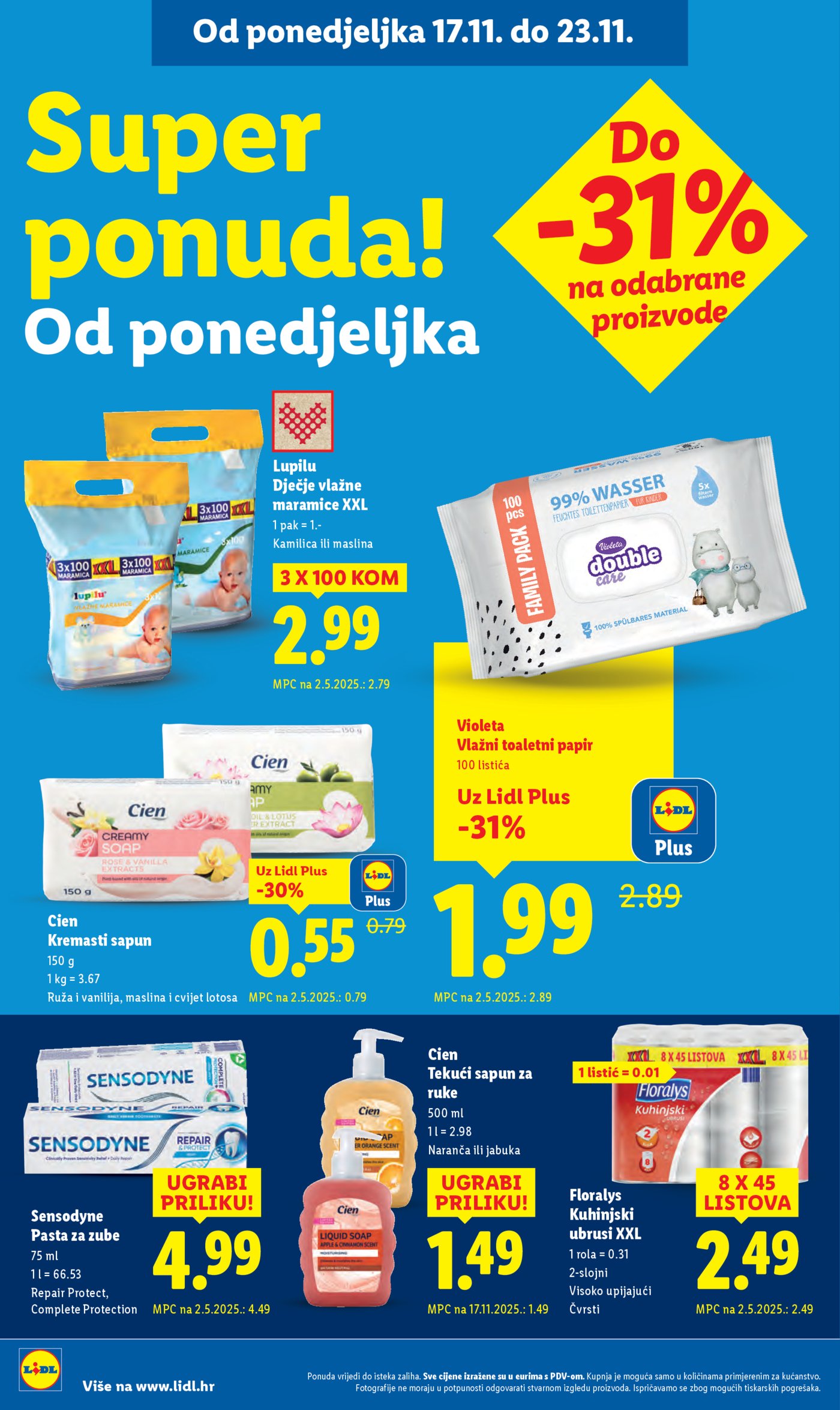 Lidl katalog Super ponuda od ponedjeljka 17.11. - 23.11.2025.