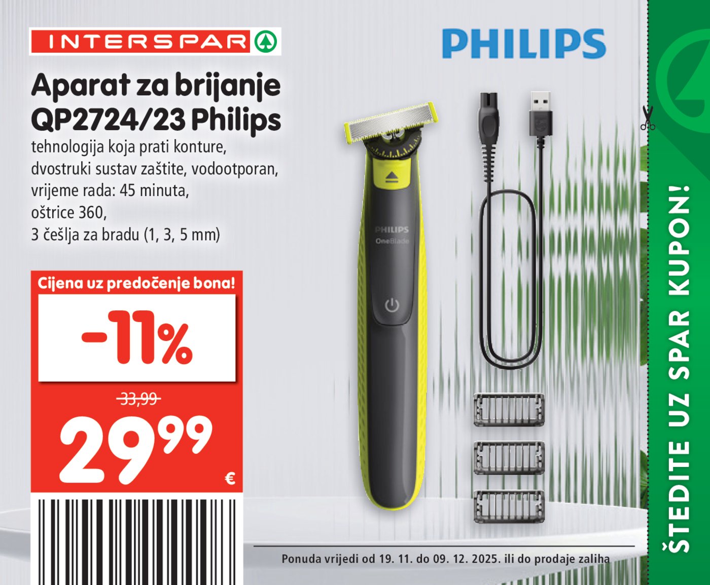 INTERSPAR BON katalog Akcija 19.11. - 09.12.2025.