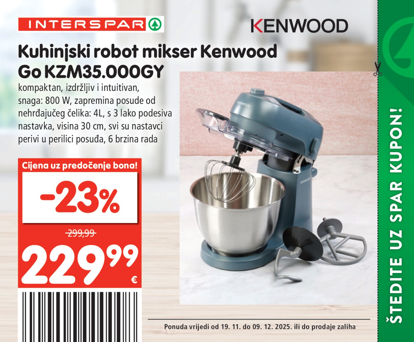 INTERSPAR BON katalog Akcija 19.11. - 09.12.2025.
