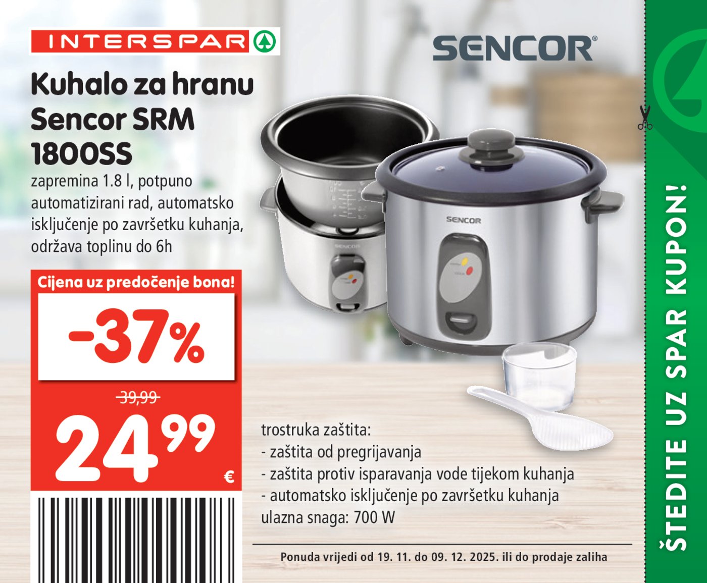 INTERSPAR BON katalog Akcija 19.11. - 09.12.2025.
