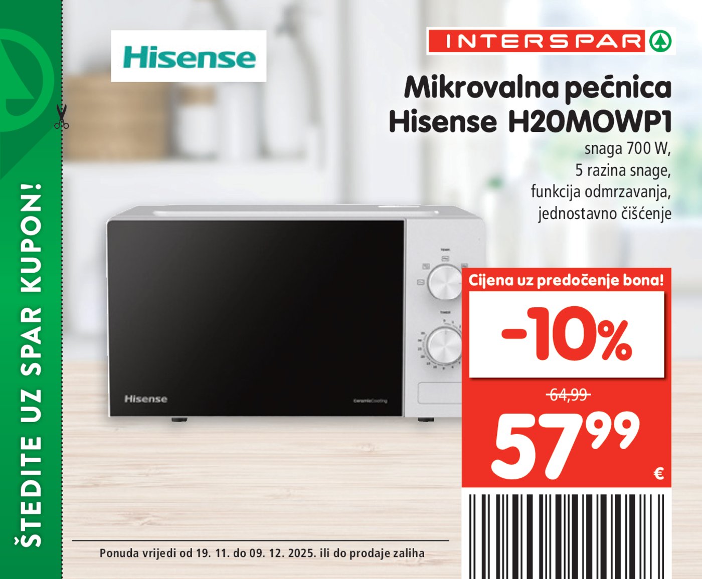 INTERSPAR BON katalog Akcija 19.11. - 09.12.2025.