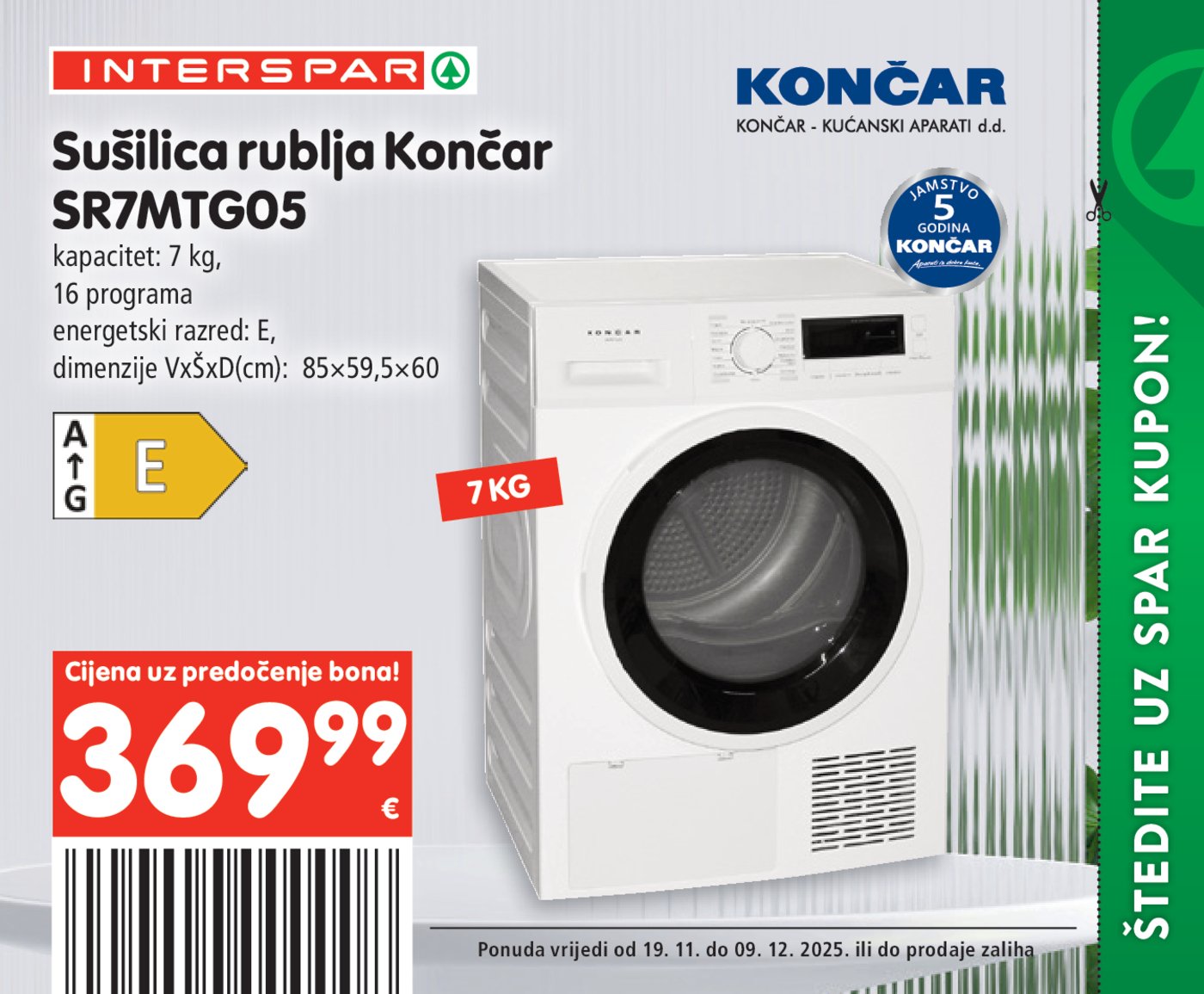 INTERSPAR BON katalog Akcija 19.11. - 09.12.2025.