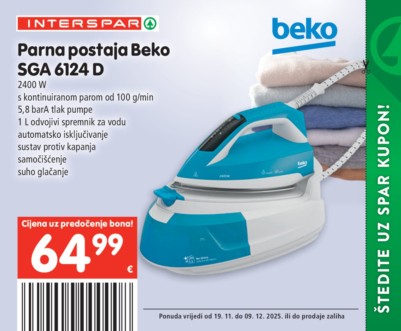 INTERSPAR BON katalog Akcija 19.11. - 09.12.2025.