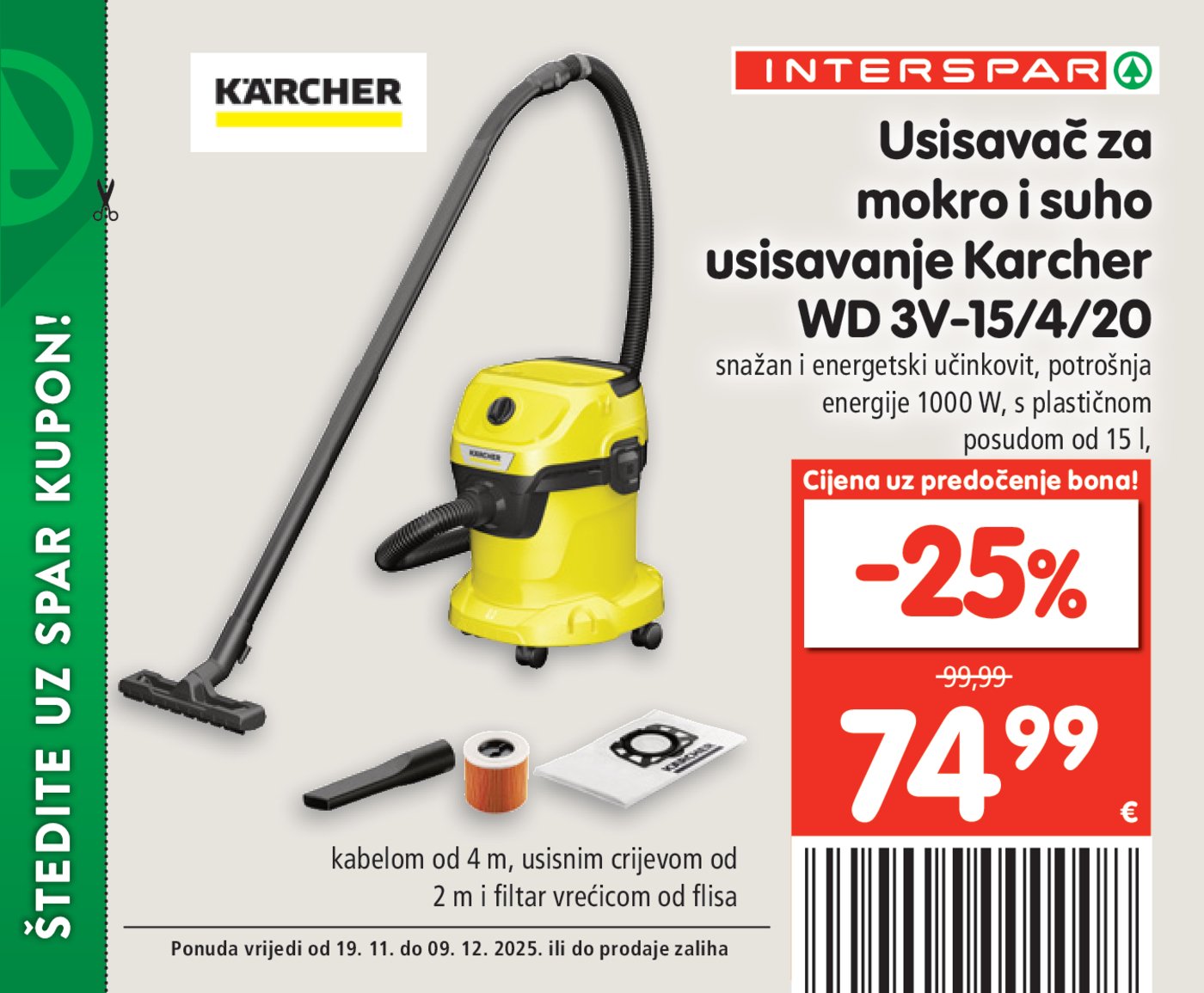 INTERSPAR BON katalog Akcija 19.11. - 09.12.2025.