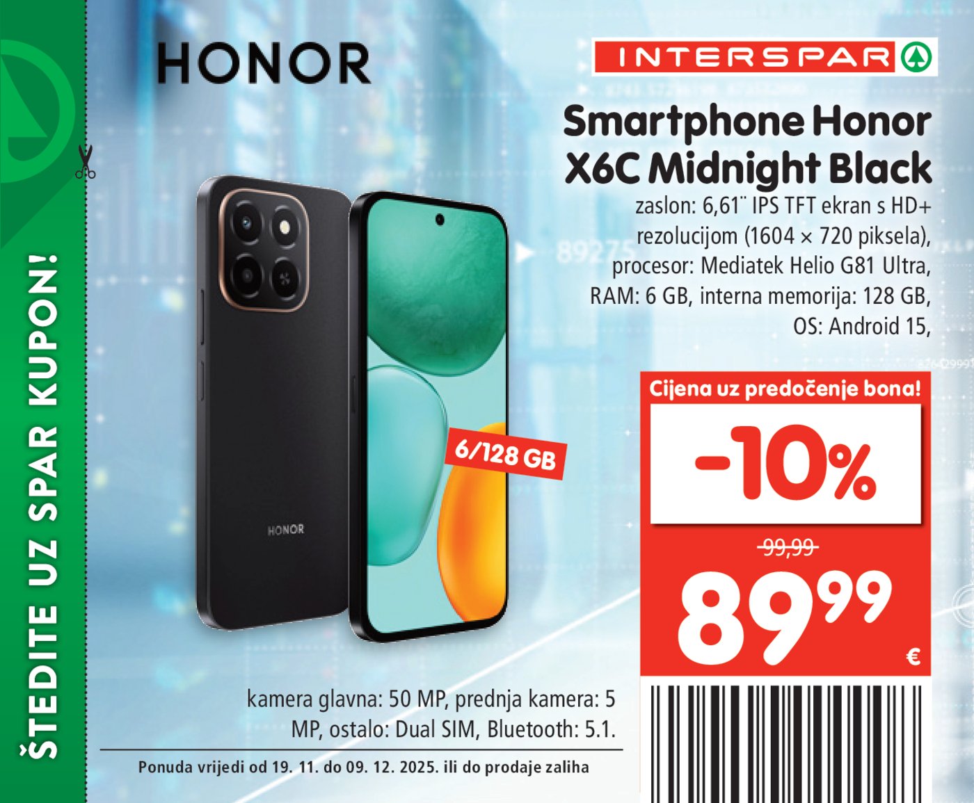 INTERSPAR BON katalog Akcija 19.11. - 09.12.2025.