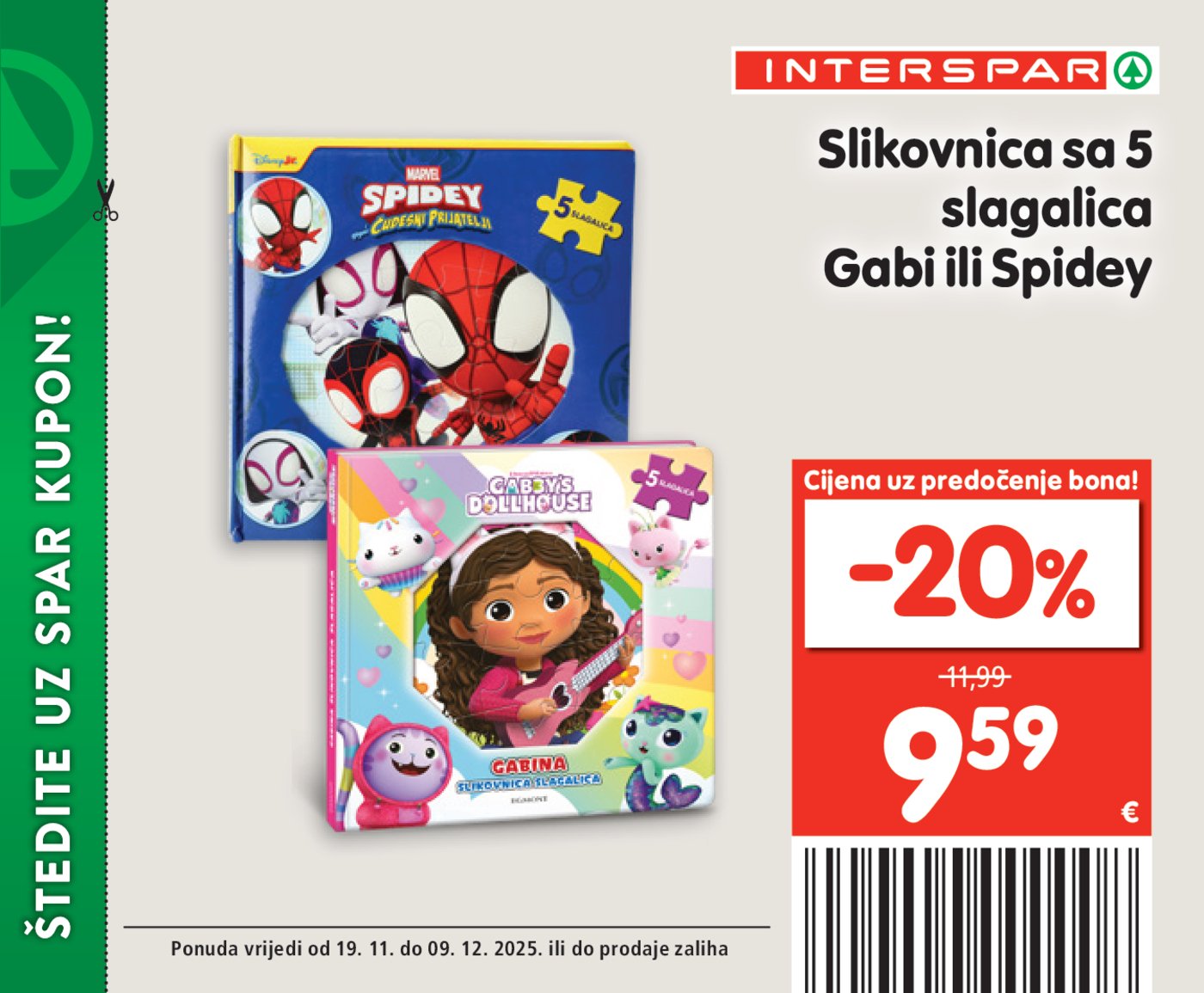 INTERSPAR BON katalog Akcija 19.11. - 09.12.2025.