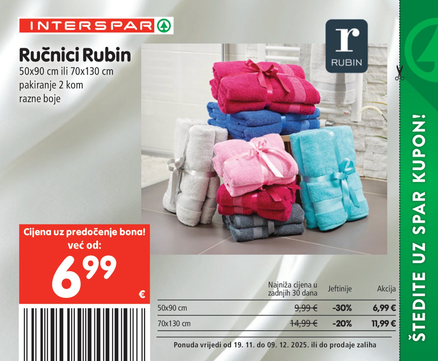 INTERSPAR BON katalog Akcija 19.11. - 09.12.2025.