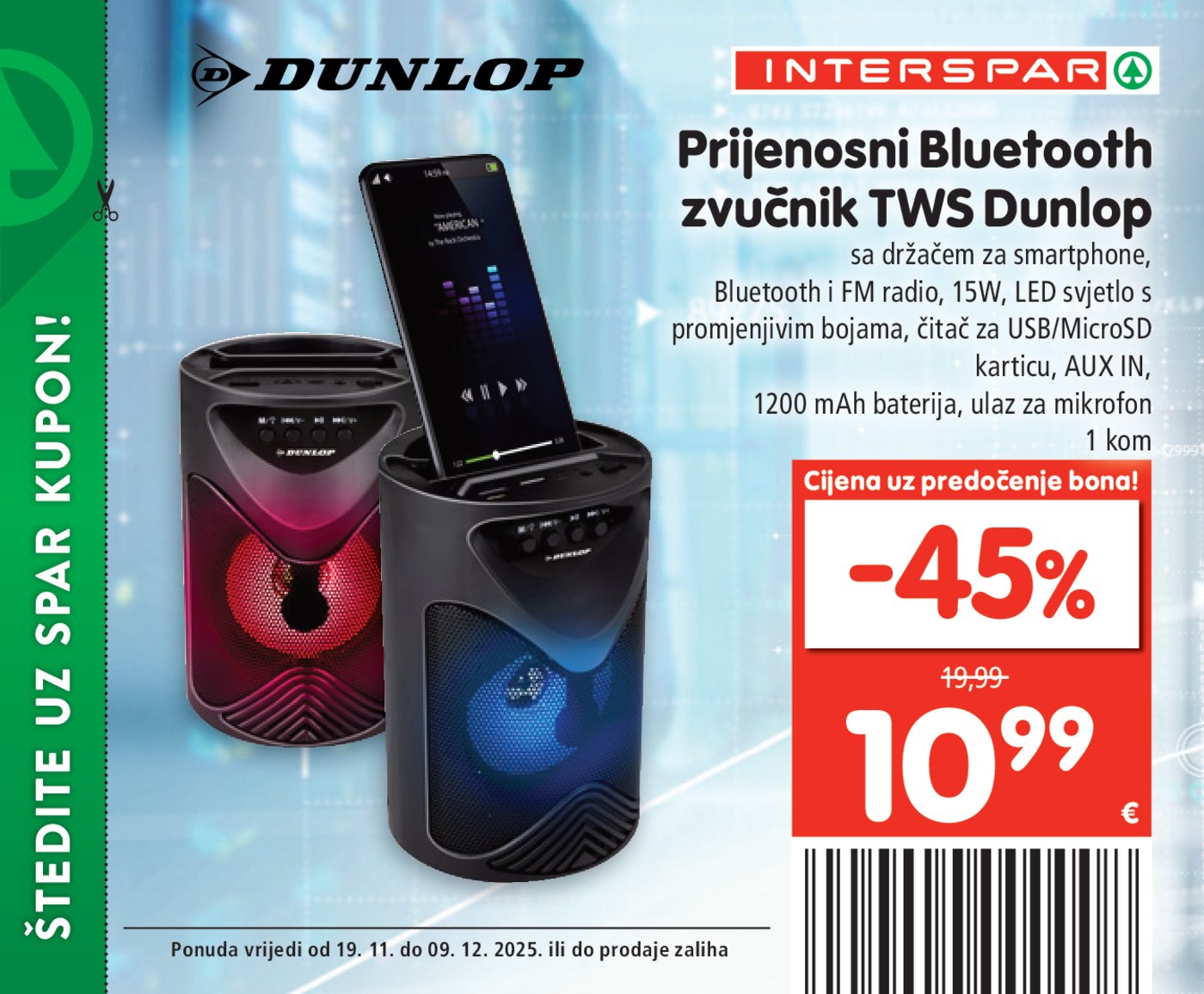 INTERSPAR BON katalog Akcija 19.11. - 09.12.2025.